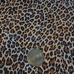 Silver Spiral Pendant Necklace